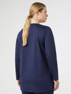 Marina Rinaldi Top & T-Shirt | Top & T-Shirt*T-shirt in jersey di cotone BLU
