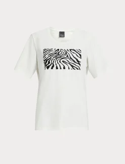 Marina Rinaldi Top & T-Shirt | Top & T-Shirt*T-shirt in jersey di cotone stretch BIANCO