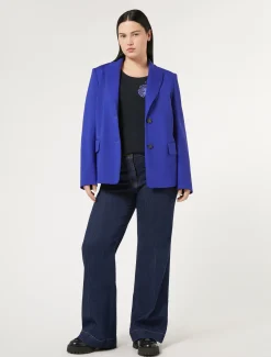 Marina Rinaldi Top & T-Shirt | Top & T-Shirt*T-shirt in jersey di cotone stretch BLUMARINO