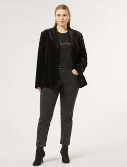 Marina Rinaldi Top & T-Shirt | Top & T-Shirt*T-shirt in jersey di cotone stretch NERO