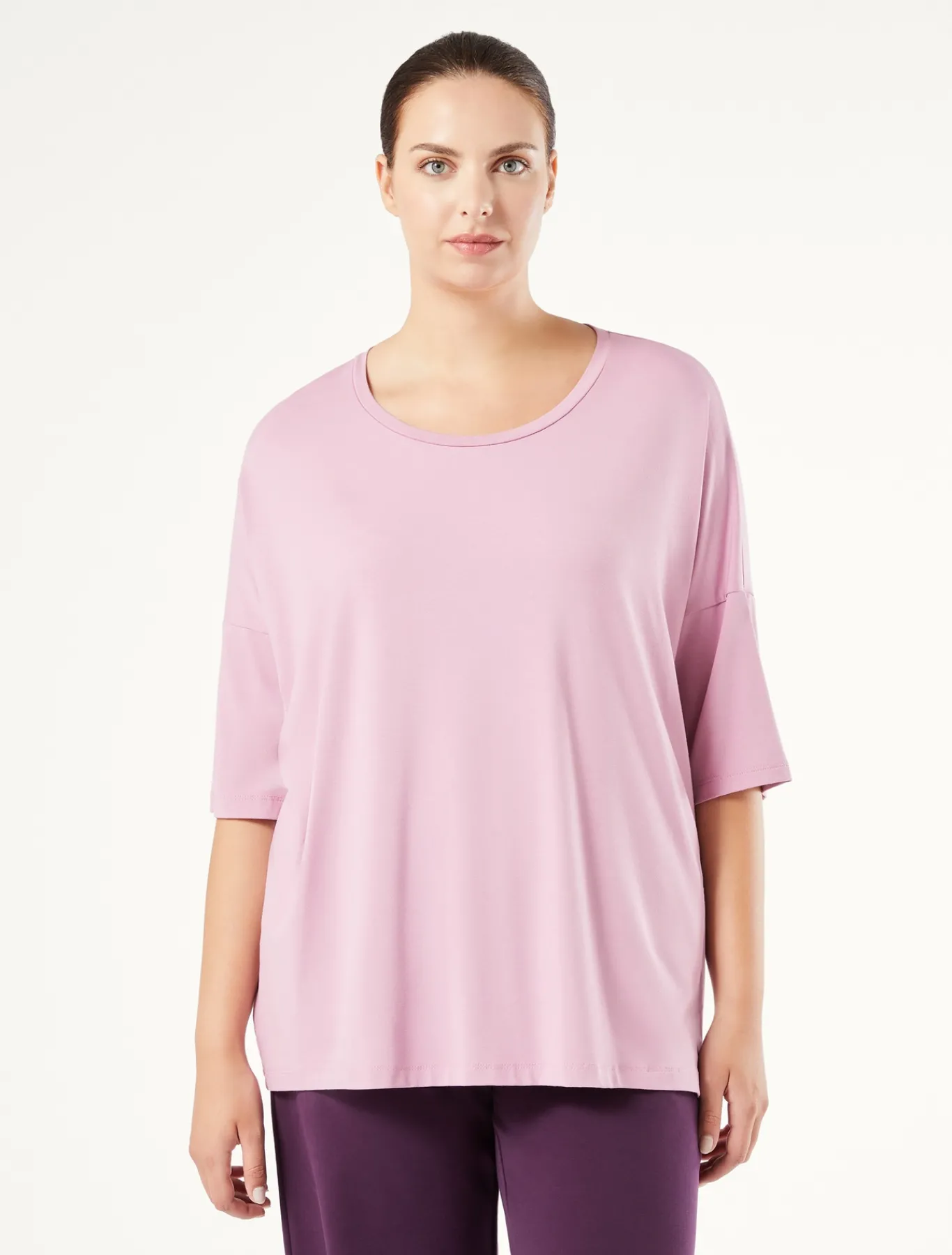 Marina Rinaldi Top & T-Shirt | Top & T-Shirt*T-shirt in jersey di viscosa stretch ROSAANTICO