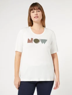 Marina Rinaldi Top & T-Shirt | Top & T-Shirt*T-shirt in jersey di viscosa stretch BIANCO