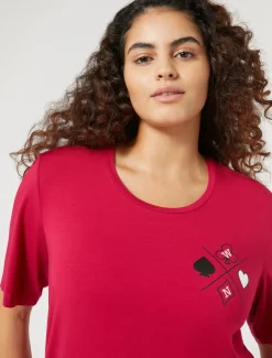 Marina Rinaldi Top & T-Shirt | Top & T-Shirt*T-shirt in jersey di viscosa stretch ROSSO