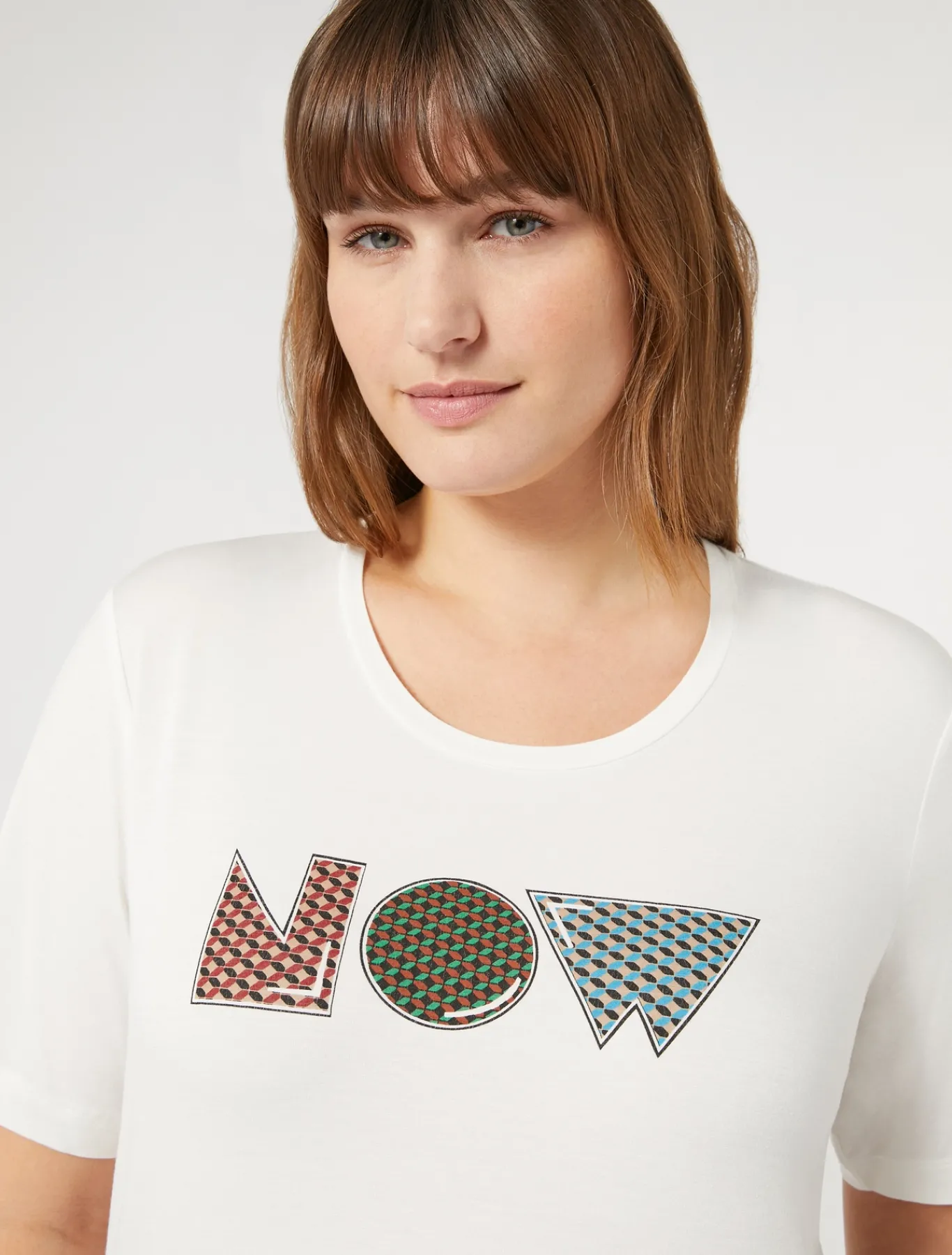 Marina Rinaldi Top & T-Shirt | Top & T-Shirt*T-shirt in jersey di viscosa stretch BIANCO