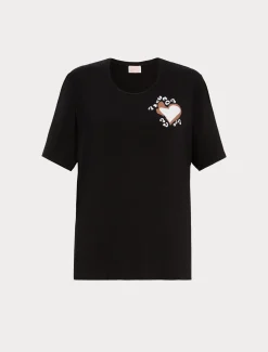 Marina Rinaldi Top & T-Shirt | Top & T-Shirt*T-shirt in jersey di viscosa stretch NERO