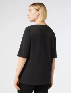 Marina Rinaldi Camicie & Bluse | Camicie & Bluse*T-shirt in jersey e popeline NERO