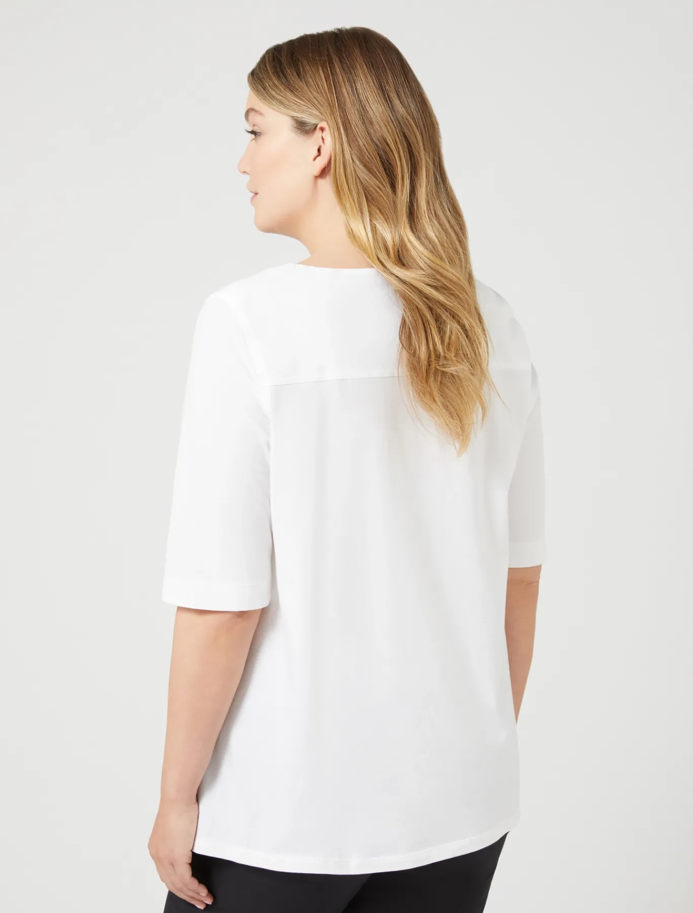 Marina Rinaldi Camicie & Bluse | Camicie & Bluse*T-shirt in jersey e popeline BIANCOOTTICO