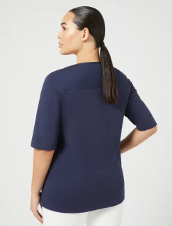 Marina Rinaldi Camicie & Bluse | Camicie & Bluse*T-shirt in jersey e popeline BLUETTE