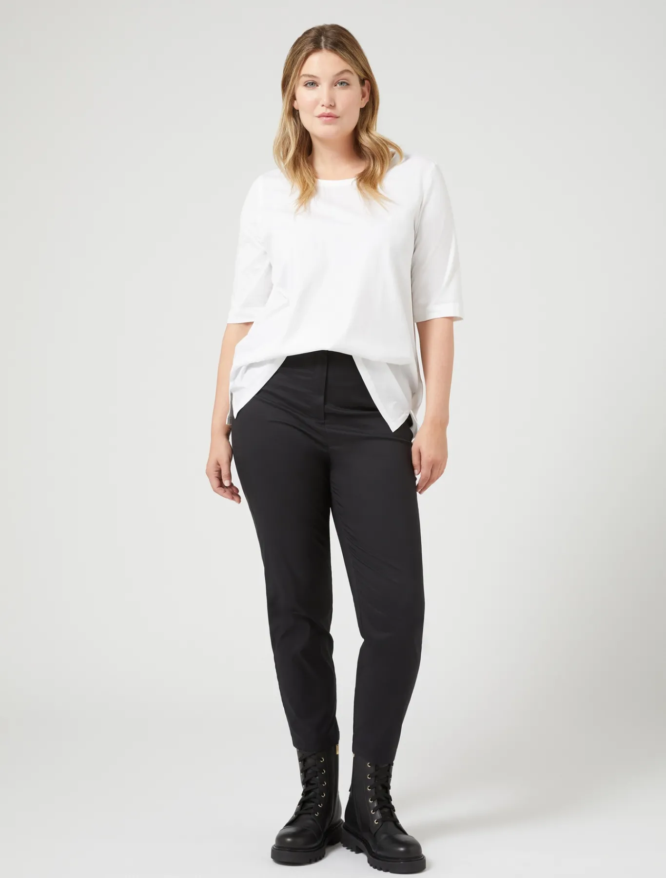 Marina Rinaldi Camicie & Bluse | Camicie & Bluse*T-shirt in jersey e popeline BIANCOOTTICO