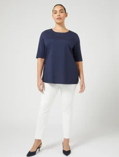 Marina Rinaldi Camicie & Bluse | Camicie & Bluse*T-shirt in jersey e popeline BLUETTE