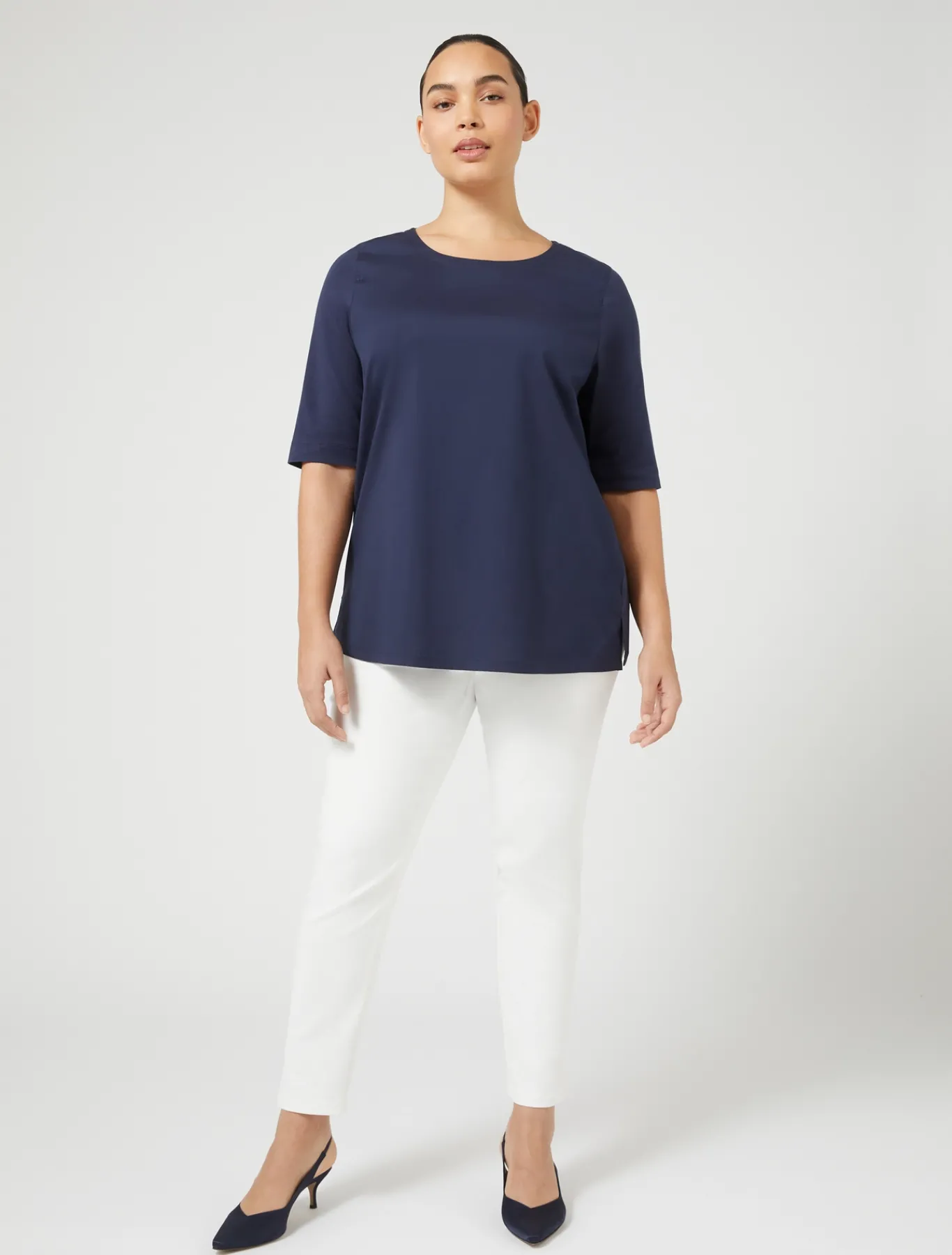 Marina Rinaldi Camicie & Bluse | Camicie & Bluse*T-shirt in jersey e popeline BLUETTE