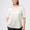 Marina Rinaldi Top & T-Shirt | Top & T-Shirt*T-shirt in jersey e raso AVORIO