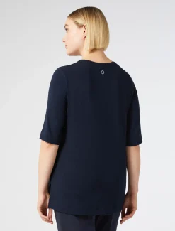 Marina Rinaldi Top & T-Shirt | Top & T-Shirt*T-shirt in jersey e raso BLUNOTTE