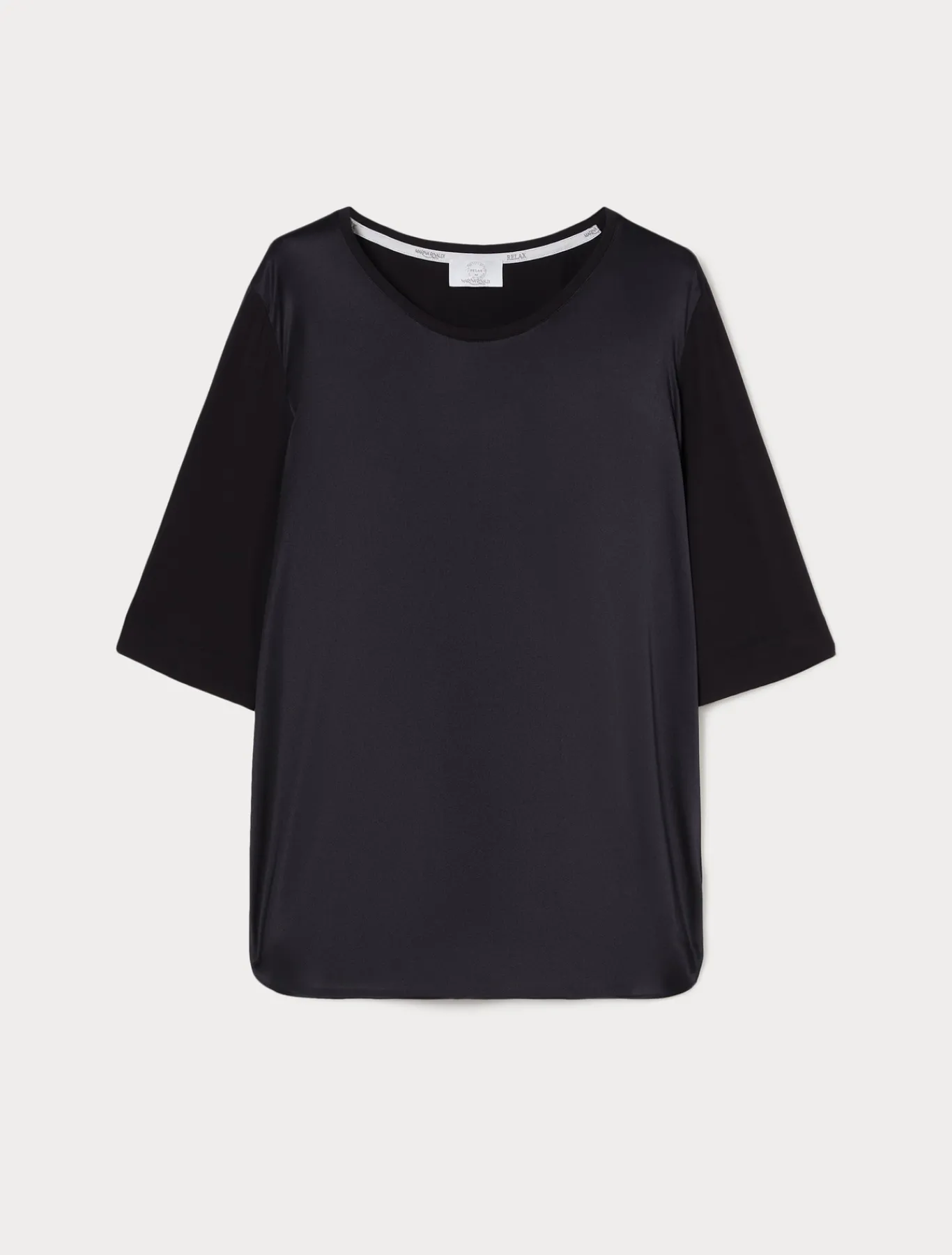 Marina Rinaldi Top & T-Shirt | Top & T-Shirt*T-shirt in jersey e raso BLUNOTTE