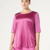 Marina Rinaldi Top & T-Shirt | Top & T-Shirt*T-shirt in jersey e seta ROSA