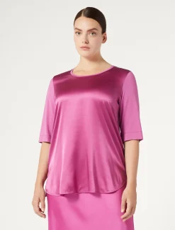 Marina Rinaldi Top & T-Shirt | Top & T-Shirt*T-shirt in jersey e seta ROSA