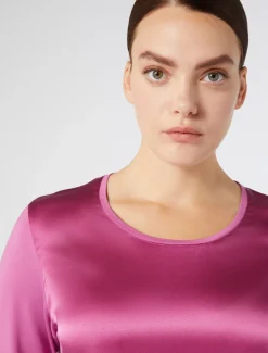 Marina Rinaldi Top & T-Shirt | Top & T-Shirt*T-shirt in jersey e seta ROSA
