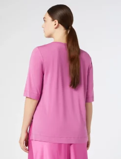 Marina Rinaldi Top & T-Shirt | Top & T-Shirt*T-shirt in jersey e seta ROSA