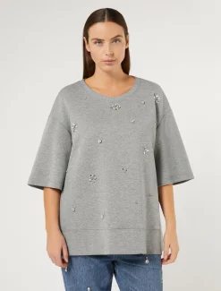Marina Rinaldi Top & T-Shirt | Top & T-Shirt*T-shirt in jersey interlock GRIGIOCHIARO