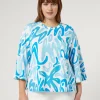 Marina Rinaldi Top & T-Shirt | Top & T-Shirt*T-shirt in jersey stampato BIANCO