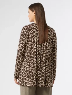 Marina Rinaldi Top & T-Shirt | Top & T-Shirt*T-shirt in jersey stampato MARRONE