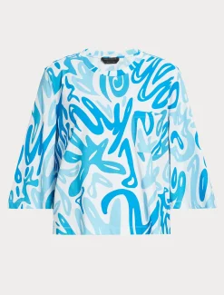 Marina Rinaldi Top & T-Shirt | Top & T-Shirt*T-shirt in jersey stampato BIANCO