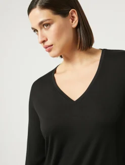 Marina Rinaldi Top & T-Shirt | Top & T-Shirt*T-shirt in jersey stretch NERO