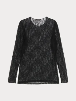 Marina Rinaldi Top & T-Shirt | Top & T-Shirt*T-shirt in pizzo stretch NERO