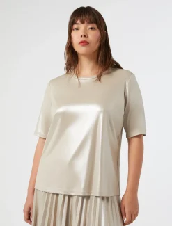 Marina Rinaldi Top & T-Shirt | Top & T-Shirt*T-shirt laminata SABBIA