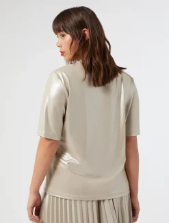 Marina Rinaldi Top & T-Shirt | Top & T-Shirt*T-shirt laminata SABBIA