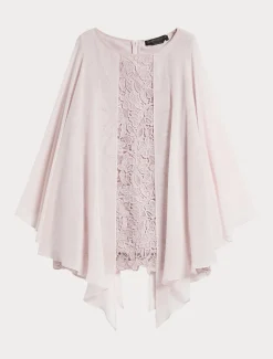 Marina Rinaldi Bluse | Camicie & Bluse*Tunica in macramè laminato ROSA