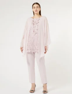 Marina Rinaldi Bluse | Camicie & Bluse*Tunica in macramè laminato ROSA