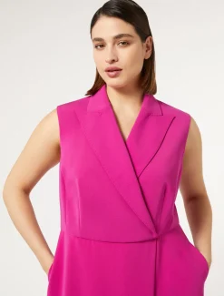 Marina Rinaldi Abiti | Abiti*Tuta in cady triacetato FUXIA